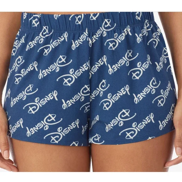 Disney Women's Rainbow Logo Tank Top & Boxer Shorts Pajama Set Large NWT - Picture 2 of 5